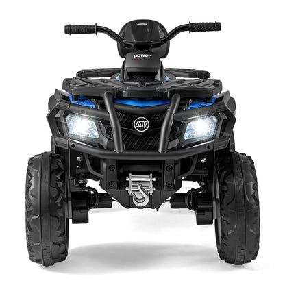 24V Kids ATV 2-Seater with 4 Motors with LED Lights and Music