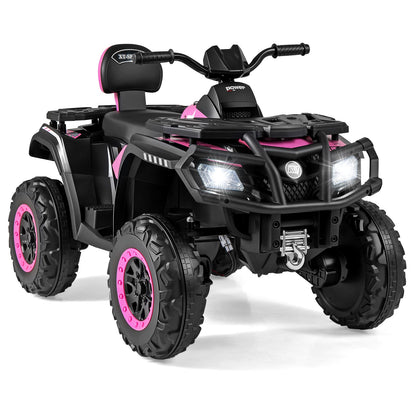 24V Kids ATV 2-Seater with 4 Motors with LED Lights and Music