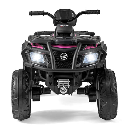 24V Kids ATV 2-Seater with 4 Motors with LED Lights and Music