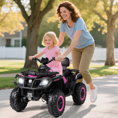 24V Kids ATV 2-Seater with 4 Motors with LED Lights and Music