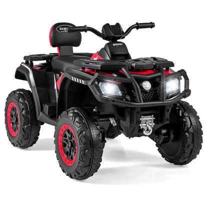 24V Kids ATV 2-Seater with 4 Motors with LED Lights and Music