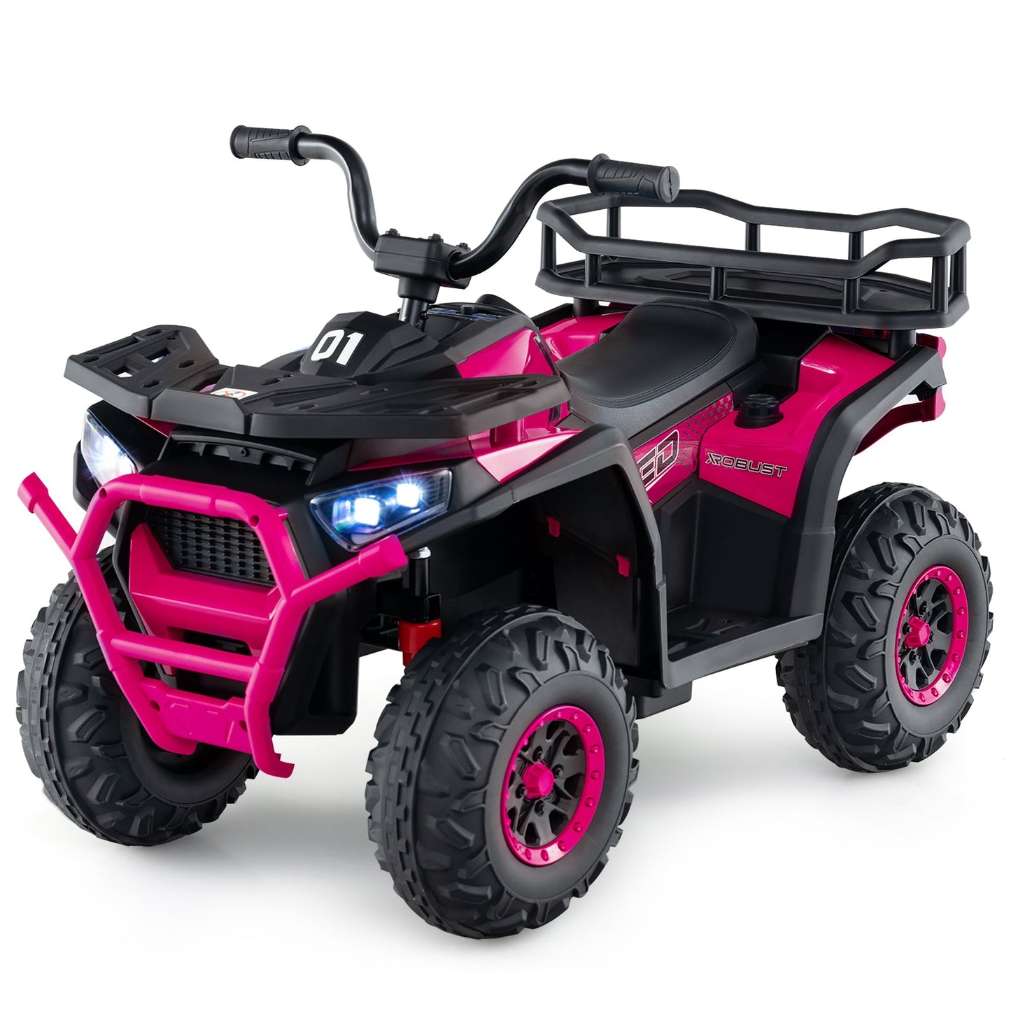 24V Kids Ride on Electric ATV Quad Car with Realistic Sounds and LED Lights