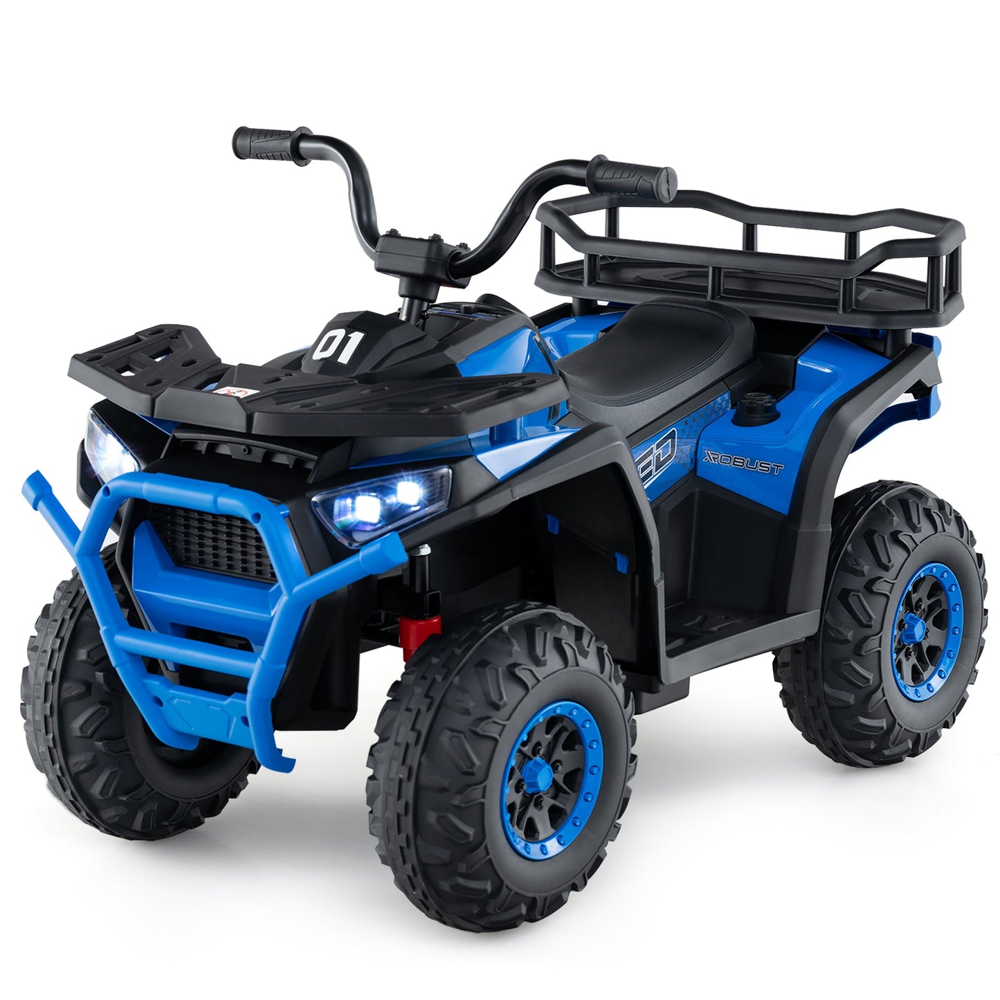 24V Kids Ride on Electric ATV Quad Car with Realistic Sounds and LED Lights
