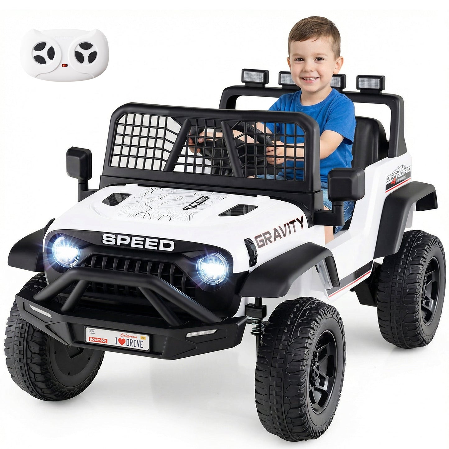 24V Ride On Car for Kids with Parent Remote Control and Music
