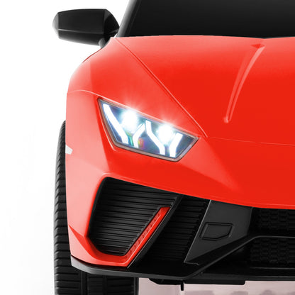 24V Ride-on Car for Kids 4WD 2-Seater Licensed Lamborghini Electric Vehicles with Music