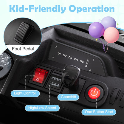 24V Ride on Toy for Kids 2 Seater Ride on Truck Car with Horn Music Story