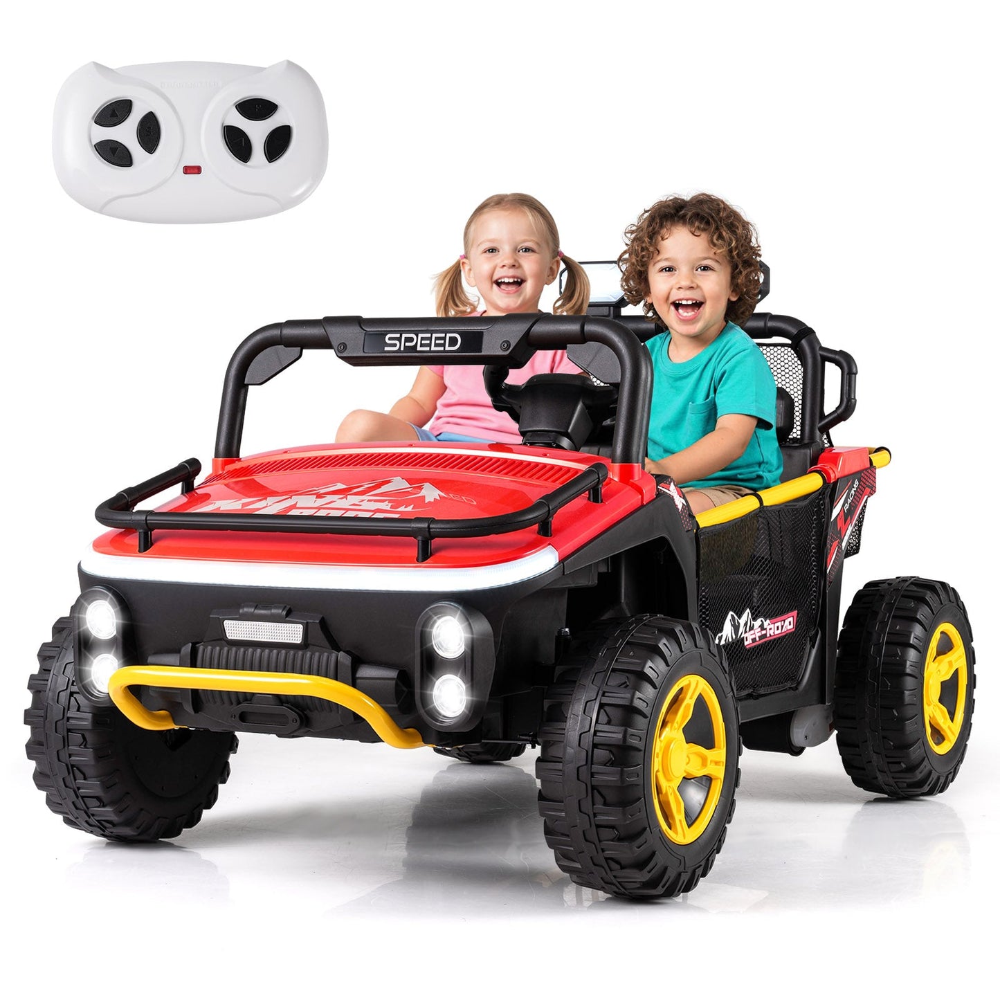 24V Ride on Toy for Kids 2 Seater Ride on Truck Car with Horn Music Story