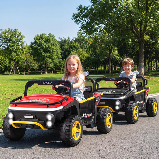 24V Ride on Toy for Kids 2 Seater Ride on Truck Car with Horn Music Story