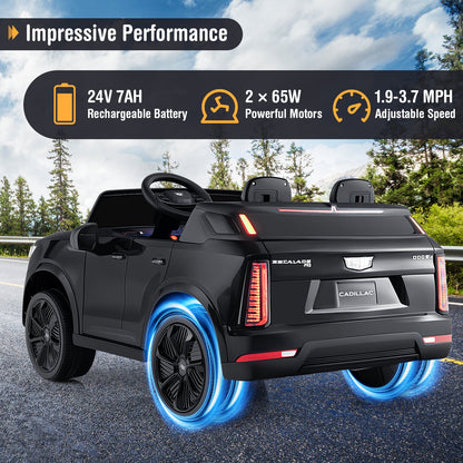 24V Ride on Truck 2-Seater Licensed Cadillac with Remote Control