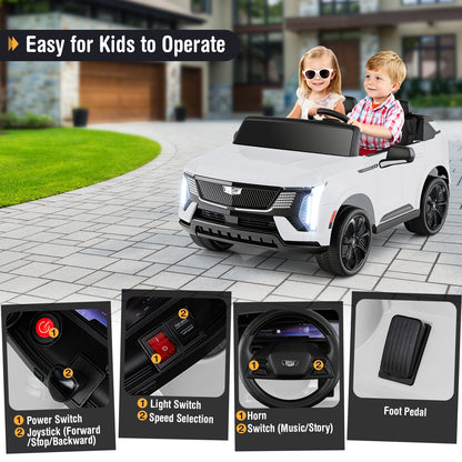 24V Ride on Truck 2-Seater Licensed Cadillac with Remote Control
