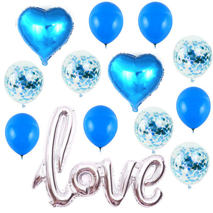 Large One-piece Love Confession Aluminum Film Balloon Valentine's Day