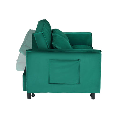 Sofa Bed With Pockets, 3 In 1 Convertible For Living Room