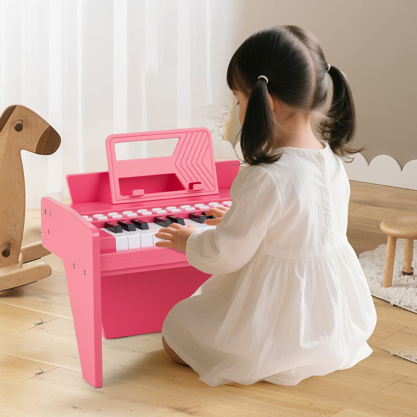25 Keys Kids Piano Keyboard with Adjustable Speed and Volume