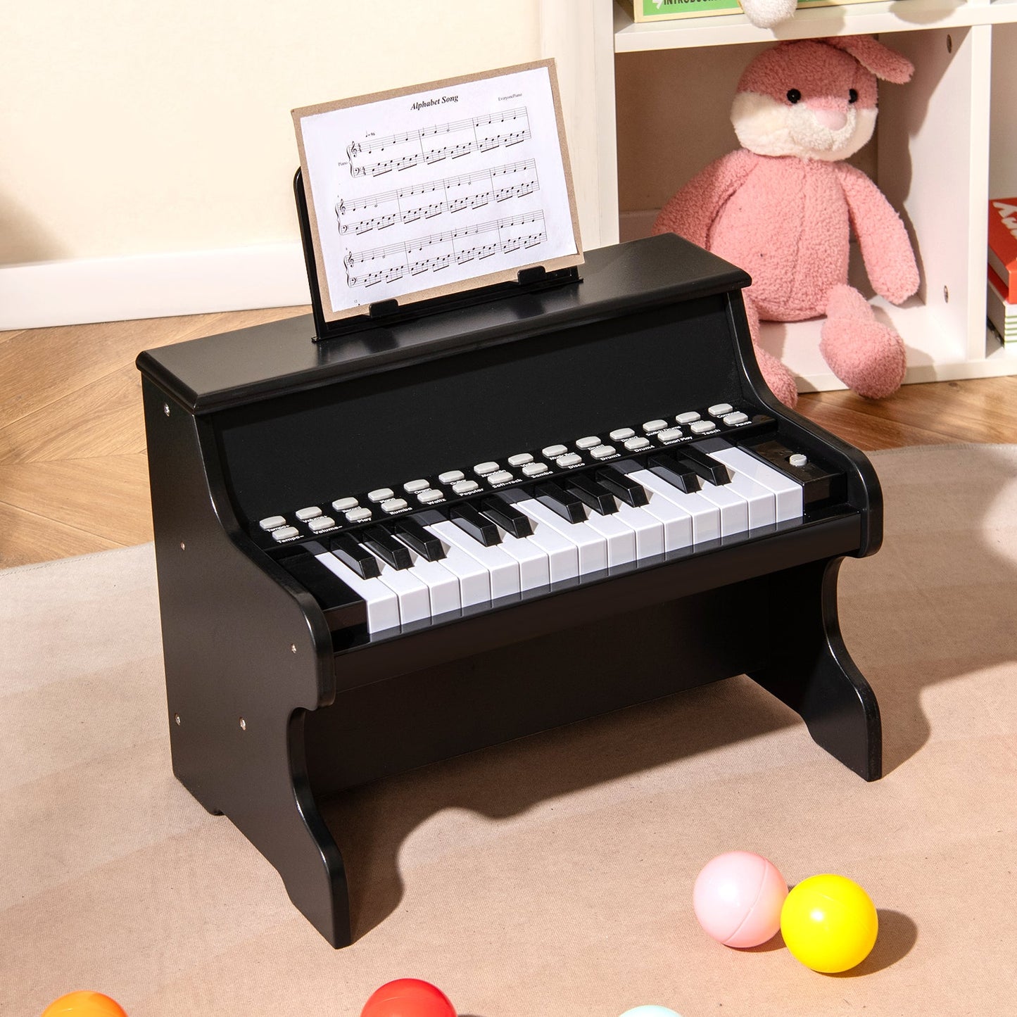 25 Keys Kids Piano Keyboard with Adjustable Speed and Teaching Mode