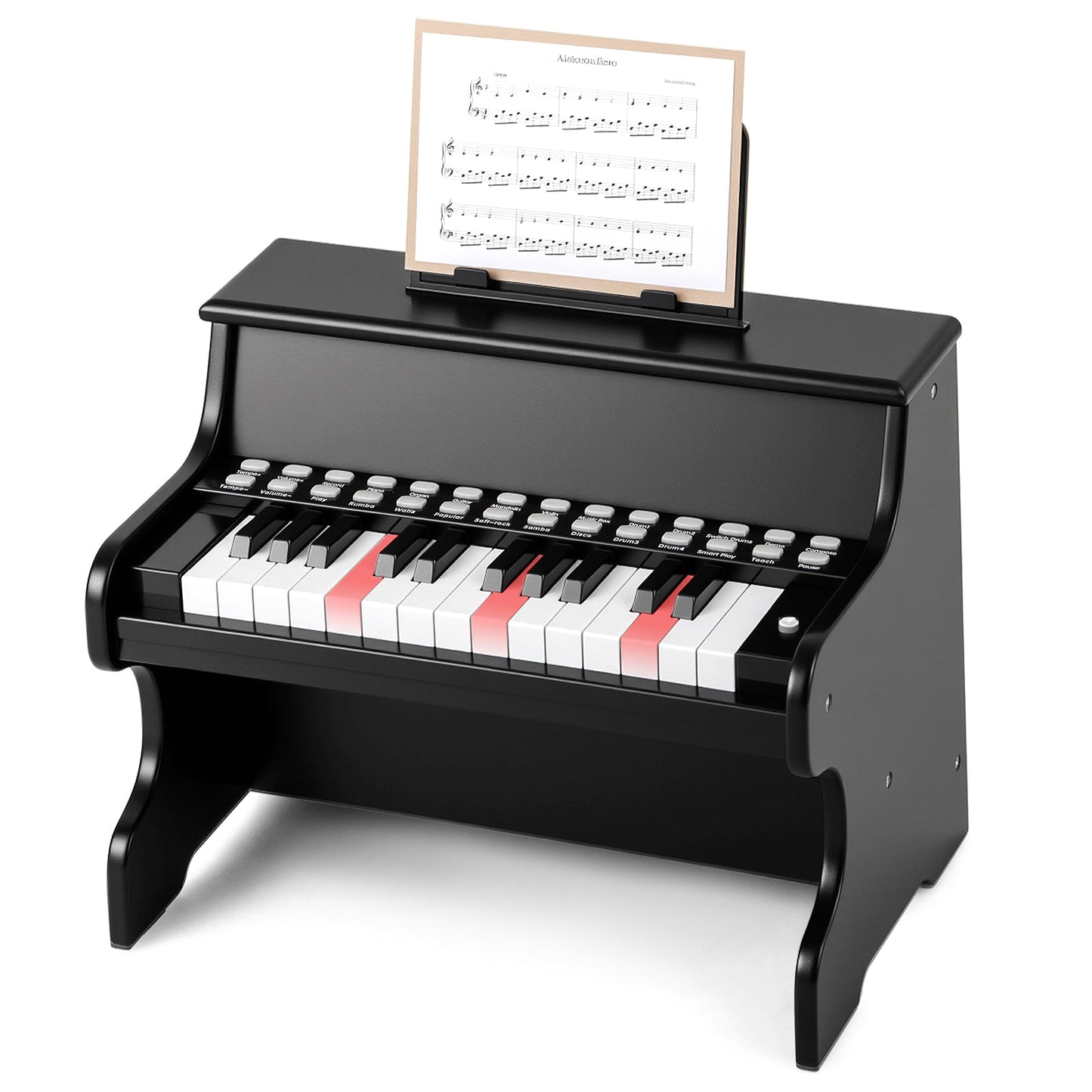 25 Keys Kids Piano Keyboard with Adjustable Speed and Teaching Mode