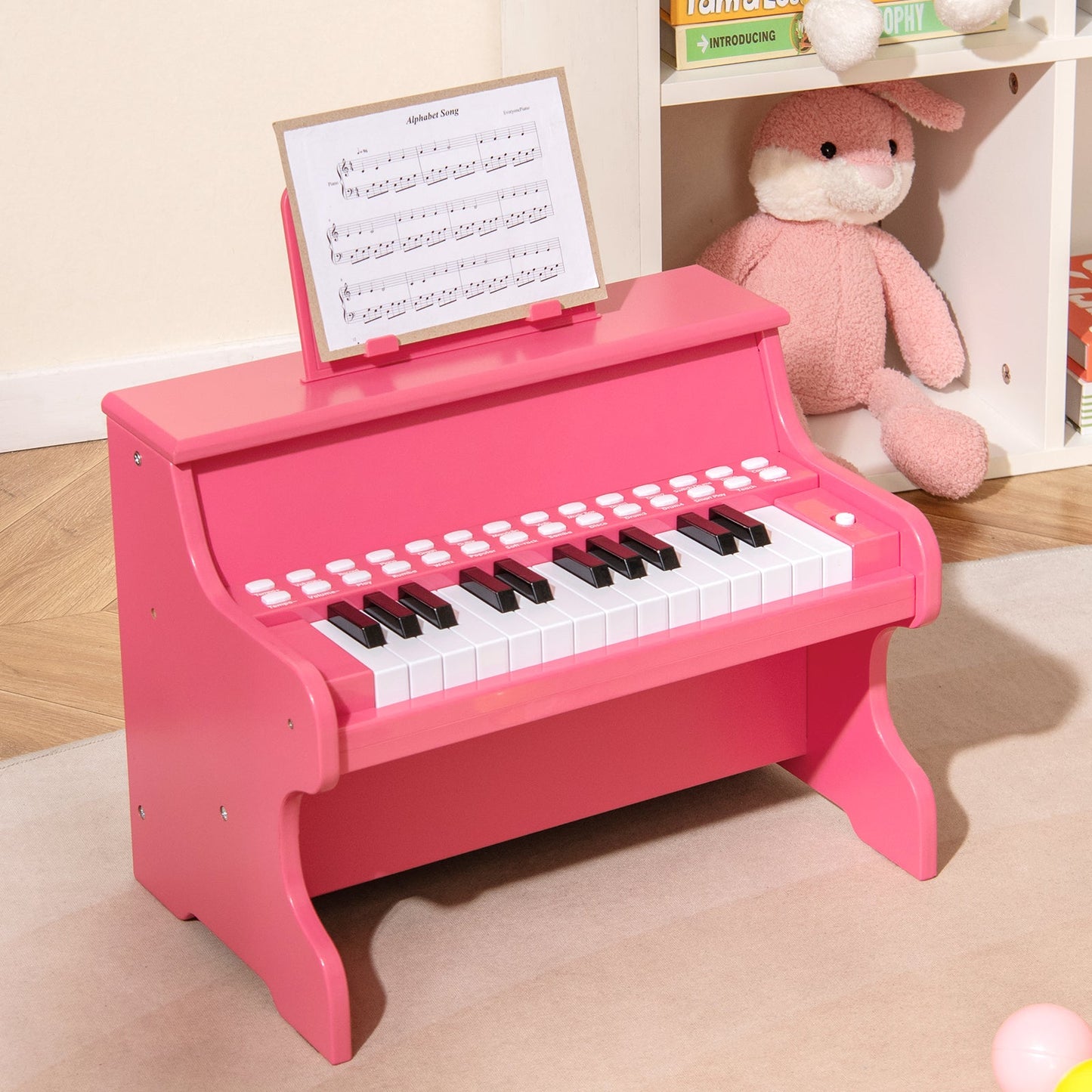 25 Keys Kids Piano Keyboard with Adjustable Speed and Teaching Mode