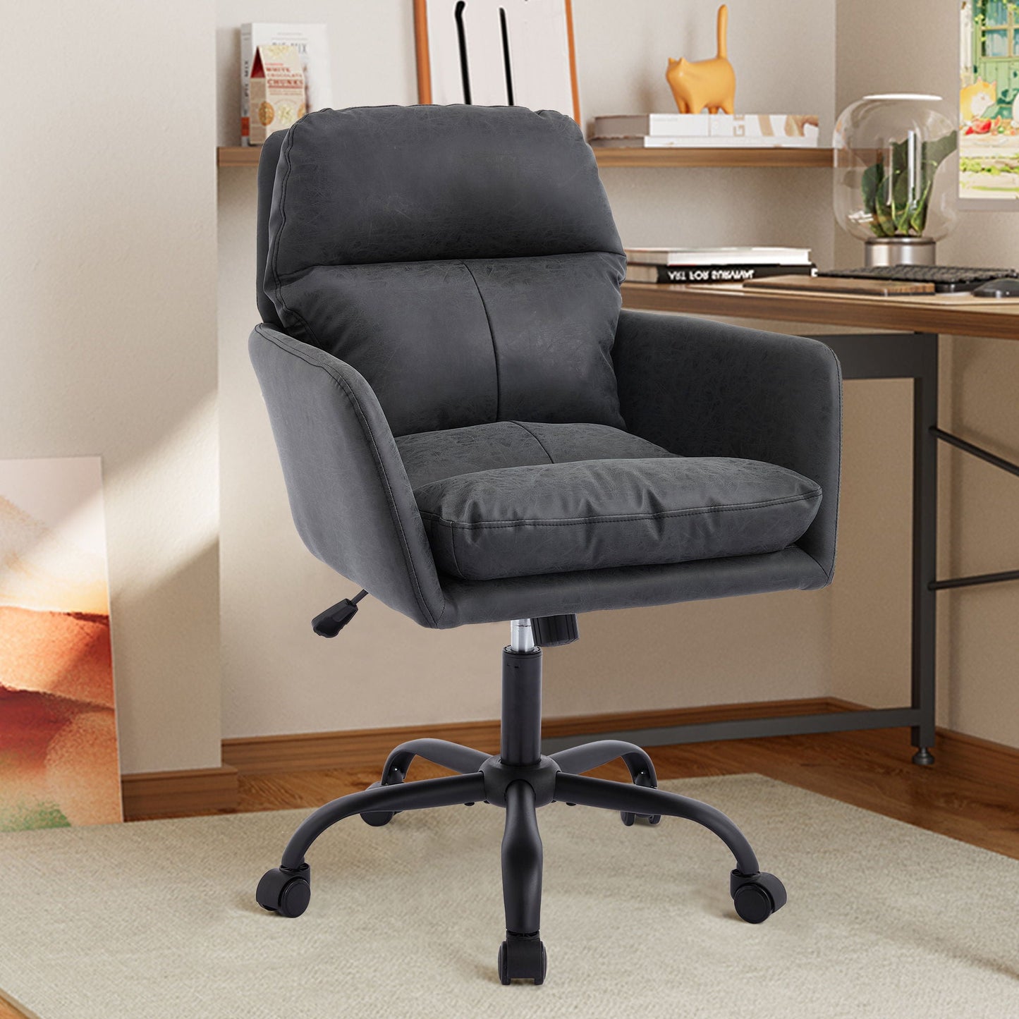 Office Chair With Adjustable Height, Ergonomic Design