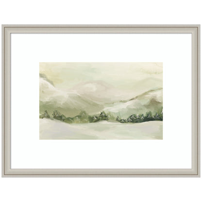 AQ Winter Landscape No. 3 by Annie Quigley Framed Wall Art Print