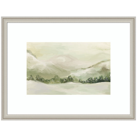 AQ Winter Landscape No. 3 by Annie Quigley Framed Wall Art Print