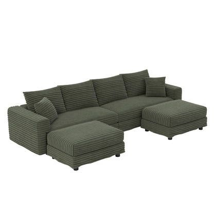 Modern Comfy Upholstered Sofa Cloud Couch & Deep Seat Couches