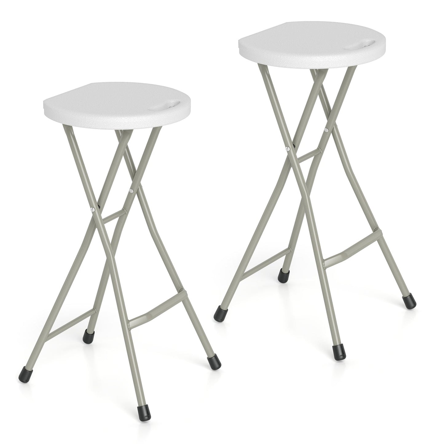 Folding Patio Dining Chairs 28" - Set of 2, 330 lbs Capacity