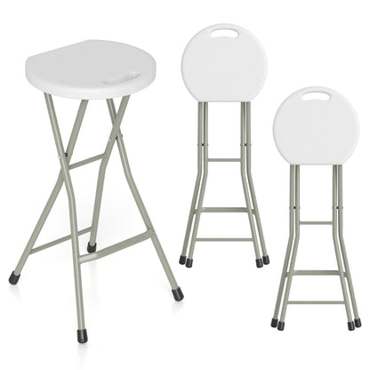 Folding Patio Dining Chairs 28" - Set of 2, 330 lbs Capacity