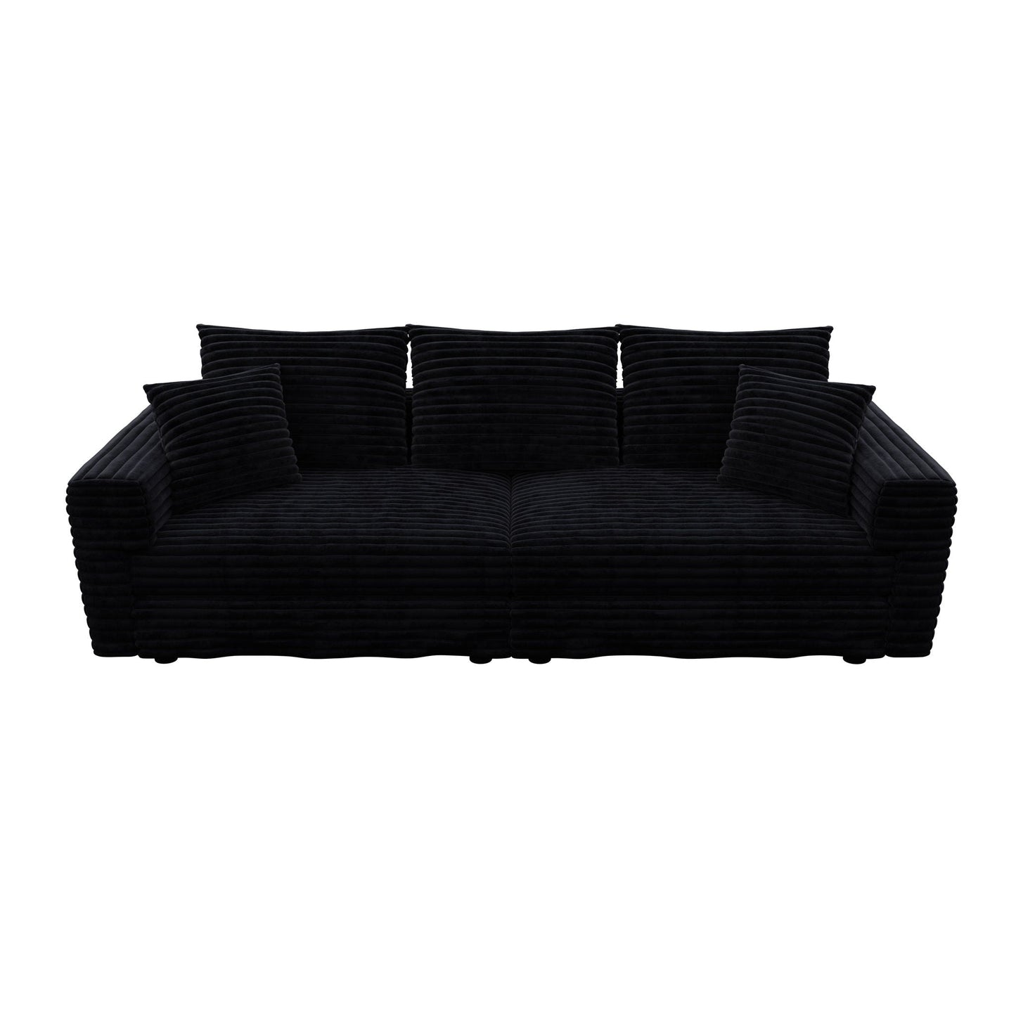4 Seat Modern Comfy Upholstered Sofa Cloud Couch