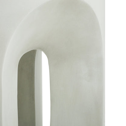 Outdoor MGO Round Top Side Table in Antique White