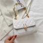 Decent Black Luxury Crossbody Bags For Women And Girls Designer Small Messenger Shoulder Bag For Women Women's Fashionable And Versatile Diamond Lattice Chain Crossbody Bag