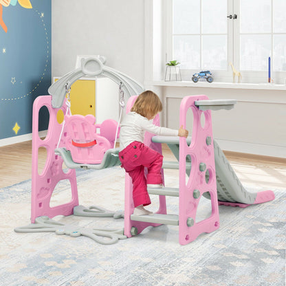 3 in 1 Toddler Climber and Swing Set Slide Playset