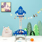 3-in-1 Basketball Hoop for Kids with Balls-Blue