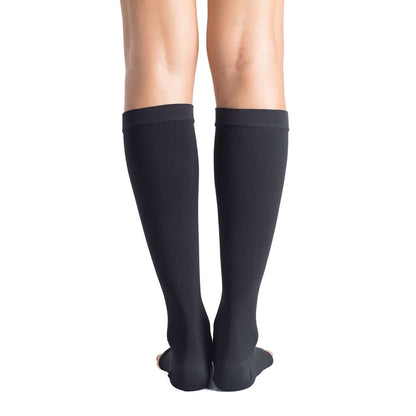 FDA registration Open Toe Medical Compression Socks Graduated 20-30 mmHg Knee High 4 Pair Pack