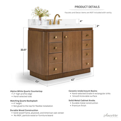 Aston 42" Bath Vanity Set