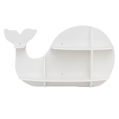 2 Pieces Floating Dolphin Shelves Wall Mounted Storage Display Rack