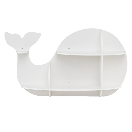 2 Pieces Floating Dolphin Shelves Wall Mounted Storage Display Rack