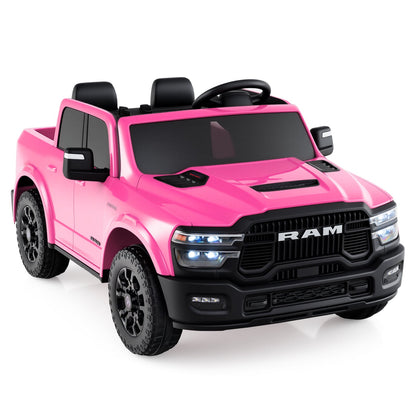 2 Seater 24V Ride on Toy for Big Kids Licensed Ram Truck with Remote and Music