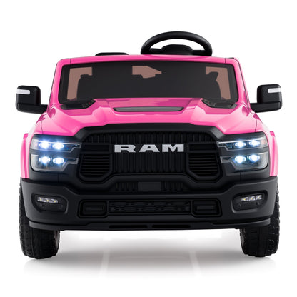 2 Seater 24V Ride on Toy for Big Kids Licensed Ram Truck with Remote and Music
