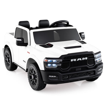 2 Seater 24V Ride on Toy for Big Kids Licensed Ram Truck with Remote and Music