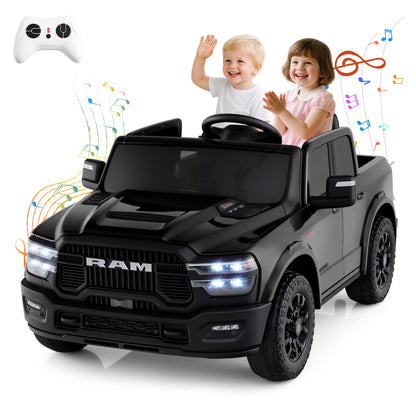2 Seater 24V Ride on Toy for Big Kids Licensed Ram Truck with Remote and Music