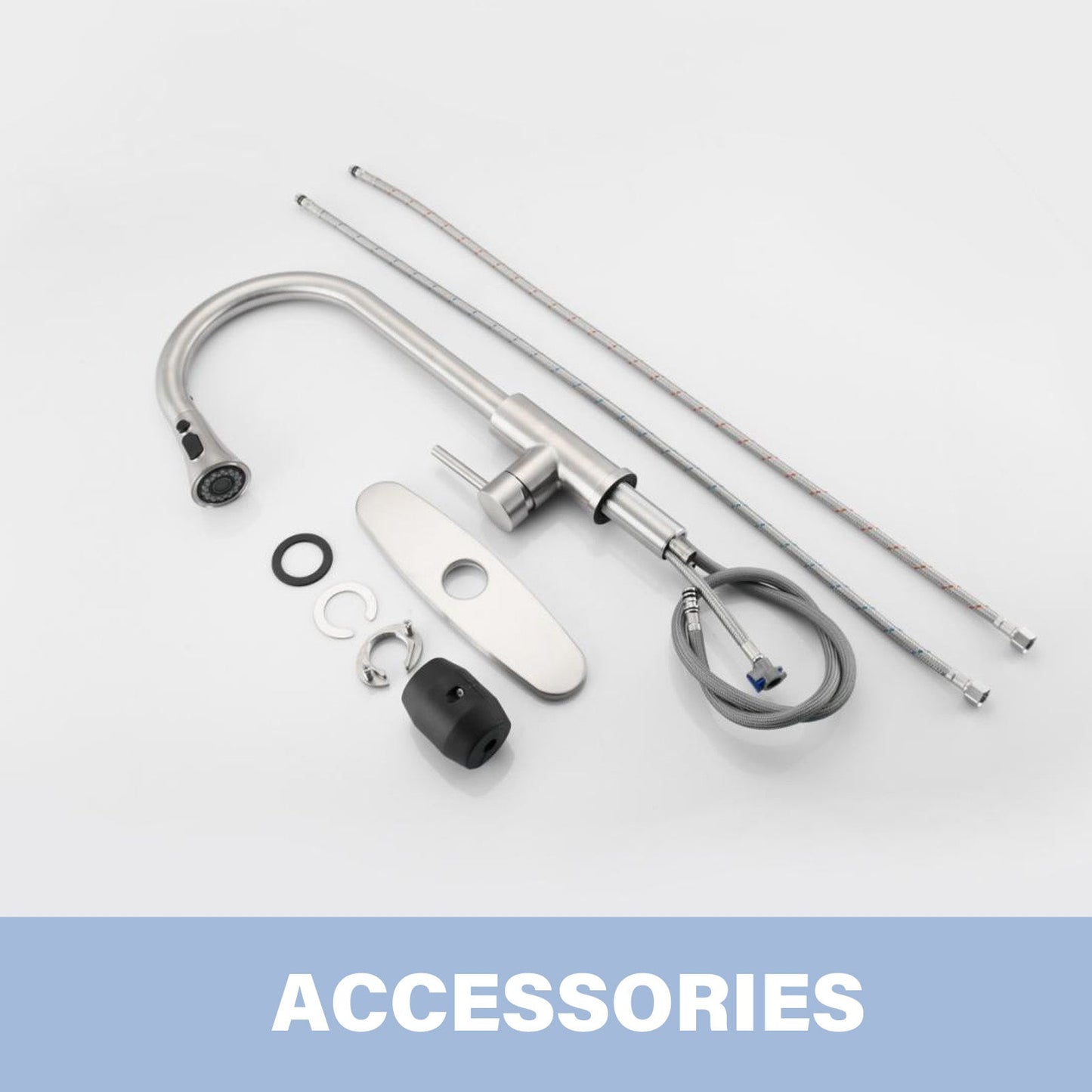 Brushed Nickel Pull-Down Kitchen Faucet