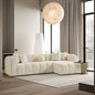 Beatrice - Modern Tufted Right Sectional Sofa - Ivory