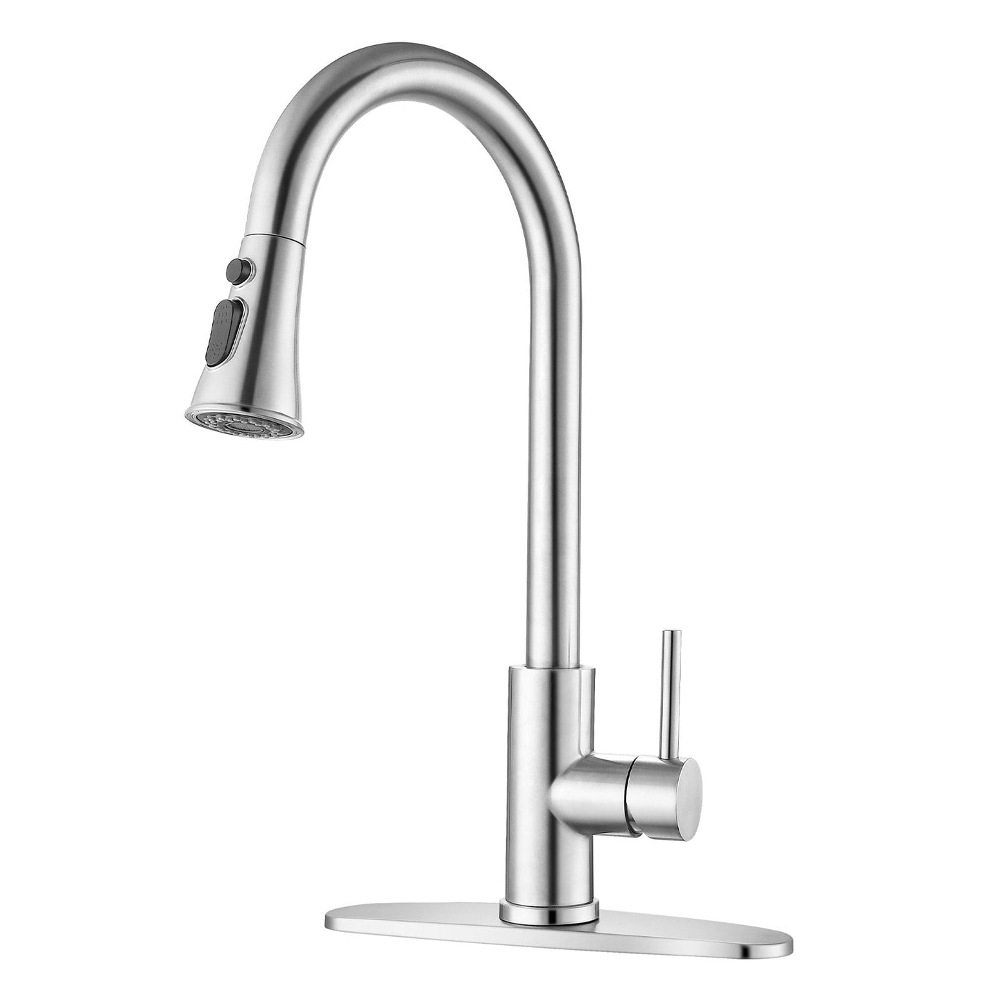 Brushed Nickel Pull-Down Kitchen Faucet
