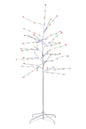 5ft Tree Light Bulb, lead wire 3m, UL IP44 transformer, white branch - Multicolor