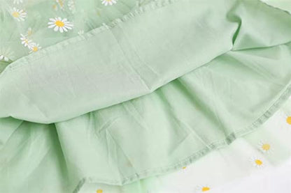 stylesilove Baby Toddler Girls Sleeveless Fruit Daisy Mesh Tulle Flower Girl Dress Birthday Wedding Party Tutu Sundress