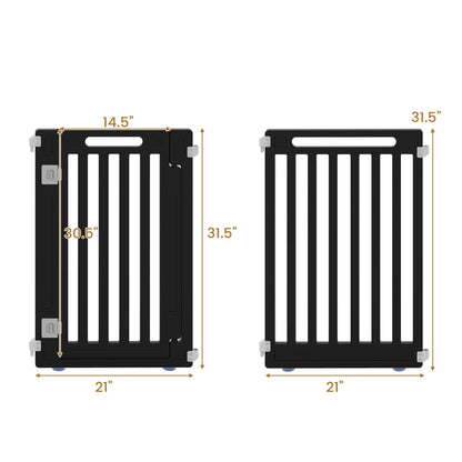16-Panel Dog Playpen 31.5" Height Indoor Outdoor Pet Gate