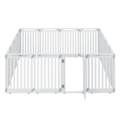 16-Panel Dog Playpen 31.5" Height Indoor Outdoor Pet Gate