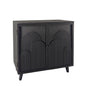 2 Door Accent Cabinet Storage Cabinet With Adjustable Shelf - Black