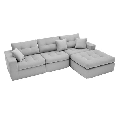 Corner Chaise L-Shaped Sectional Sofa Bed