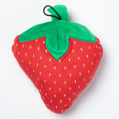 Strawberry Squeaker Dog Toy