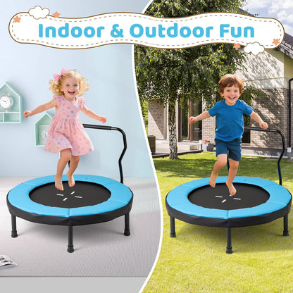40 Inch Trampoline for Kids Indoor Outdoor Fitness Trampoline